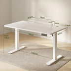 Bureau assis-debout électrique 120 x 60 cm, hauteur 73-118 cm, support moniteur intégré, vue 3
