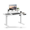 Bureau assis-debout électrique 160 x 70 cm, hauteur 73-118 cm, support moniteur, 60 kg