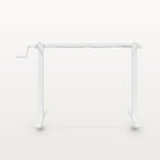 Cadre de bureau assis-debout manuel blanc, largeur 94-135 cm, hauteur 70-114 cm, 70 kg, vue 5