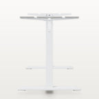 Cadre de bureau assis-debout manuel blanc, largeur 94-135 cm, hauteur 70-114 cm, 70 kg, vue 6