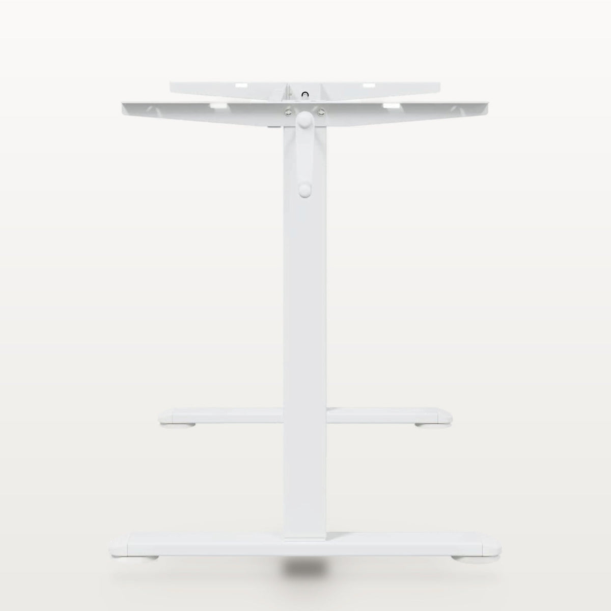 Cadre de bureau assis-debout manuel blanc, largeur 94-135 cm, hauteur 70-114 cm, 70 kg, vue 6