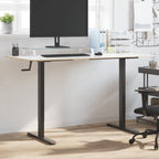 Cadre de bureau assis-debout manuel noir, largeur 94-135 cm, hauteur 70-114 cm, 70 kg, vue 3