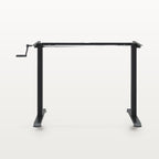 Cadre de bureau assis-debout manuel noir, largeur 94-135 cm, hauteur 70-114 cm, 70 kg, vue 5