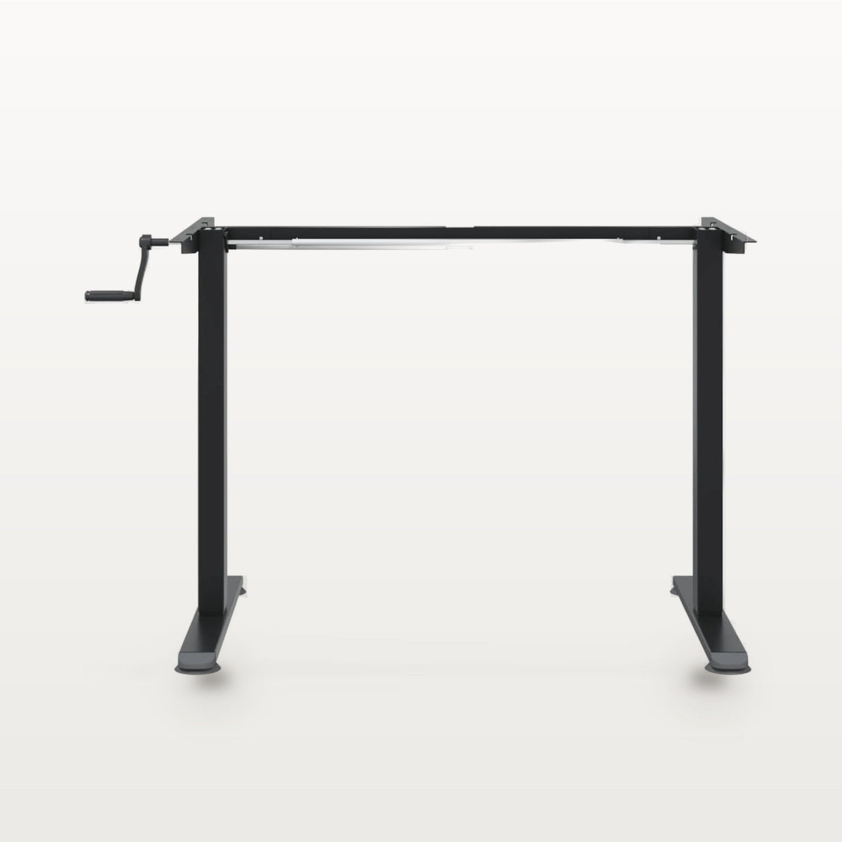 Cadre de bureau assis-debout manuel noir, largeur 94-135 cm, hauteur 70-114 cm, 70 kg, vue 5