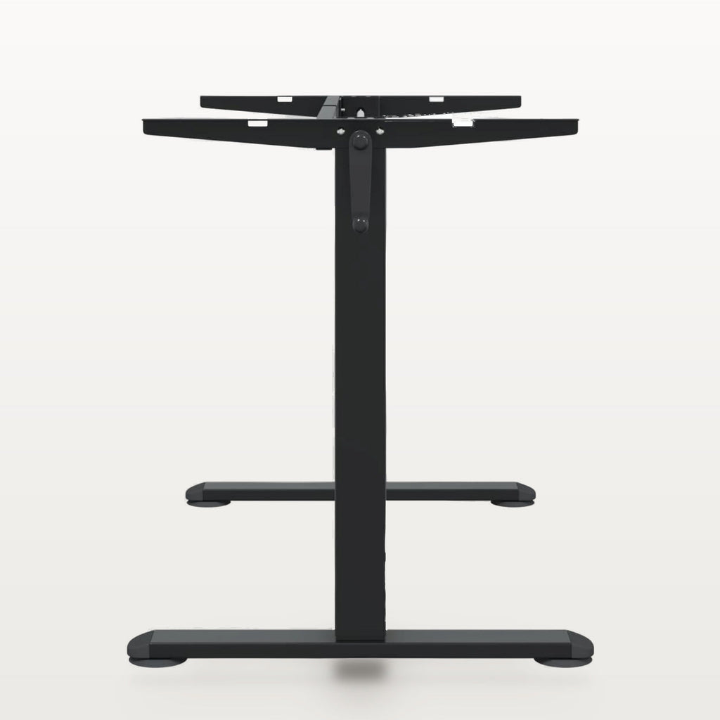 Cadre de bureau assis-debout manuel noir, largeur 94-135 cm, hauteur 70-114 cm, 70 kg, vue 6