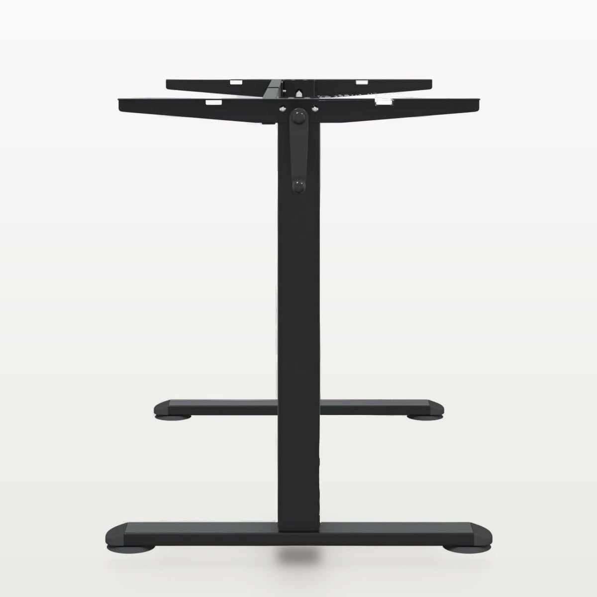 Cadre de bureau assis-debout manuel noir, largeur 94-135 cm, hauteur 70-114 cm, 70 kg, vue 6