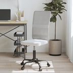 Chaise de bureau en maille blanche, dossier 58 cm, assise réglable 40-50 cm, 110 kg, vue 2