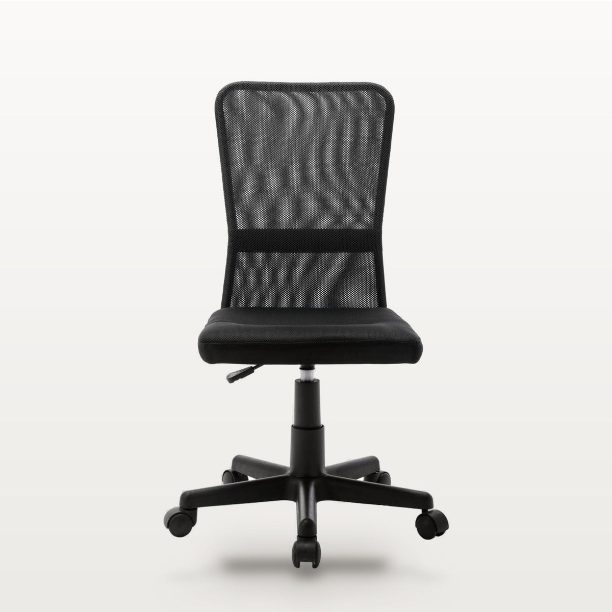 Chaise de bureau en maille, dossier respirant, assise réglable 40-50 cm, sans accoudoirs, vue 2