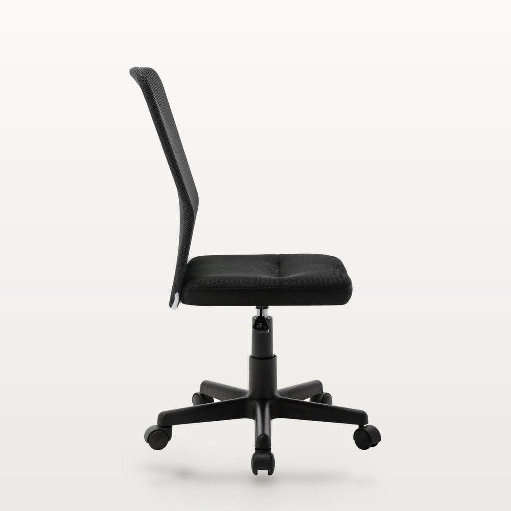 Chaise de bureau en maille, dossier respirant, assise réglable 40-50 cm, sans accoudoirs, vue 4