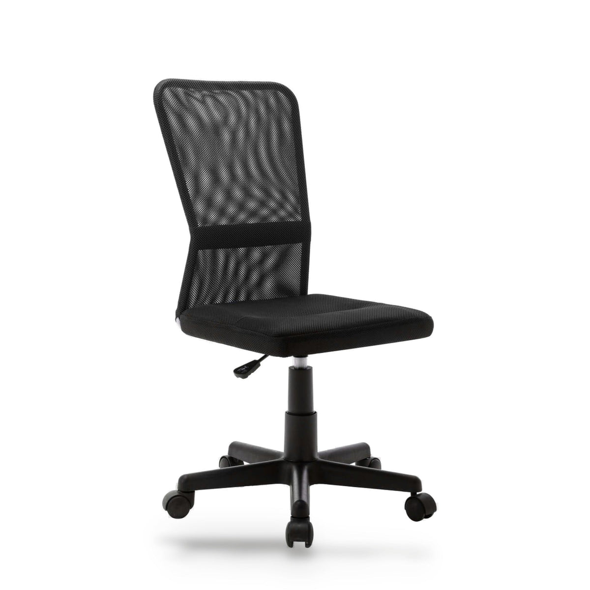 Chaise de bureau en maille, dossier respirant, assise réglable 40-50 cm, sans accoudoirs