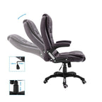 Chaise de bureau similicuir marron, dossier inclinable, hauteur réglable, charge 110 kg, vue 5