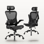 Chaise de bureau tout en maille, dossier inclinable plus ou moins souple, appui-tête, 125 kg, vue 4