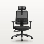 Chaise de bureau à dossier auto-suivant, assise réglable en profondeur, appui-tête, vue 3