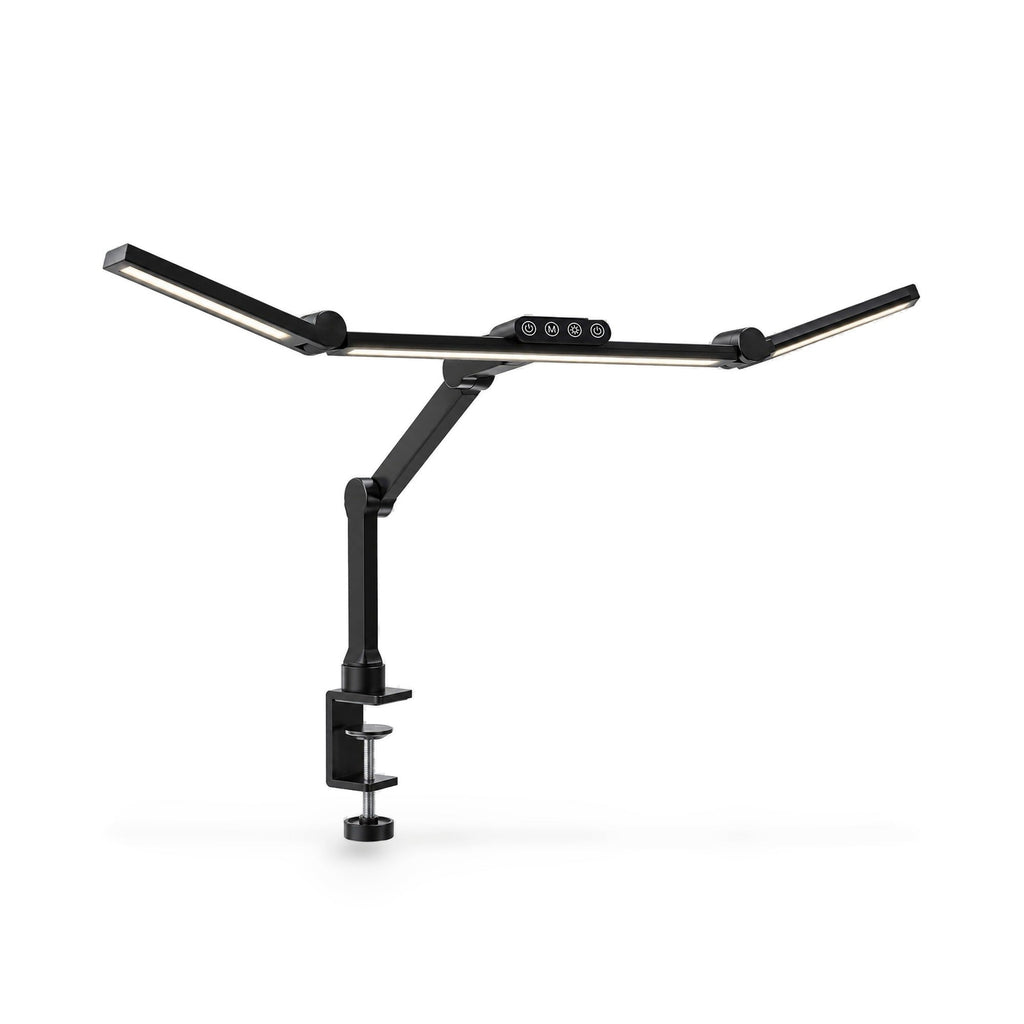 Lampe architecte LED à pince 24 W, 5 températures, capteur de lumière, prise secteur