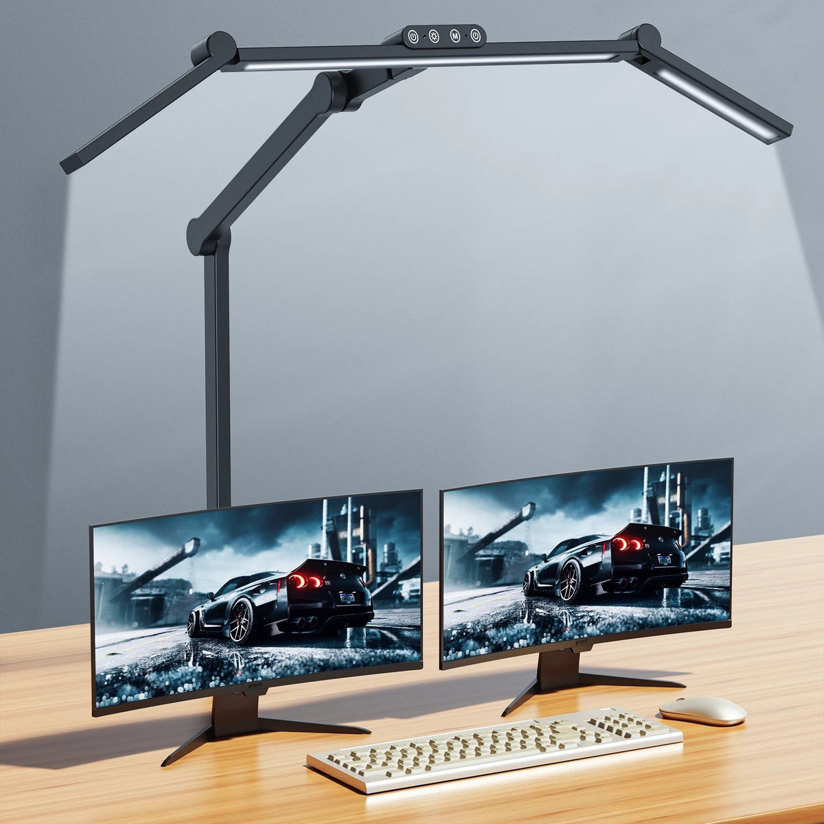 Lampe architecte LED à pince 24 W, 5 températures, capteur de lumière, prise secteur, vue 2