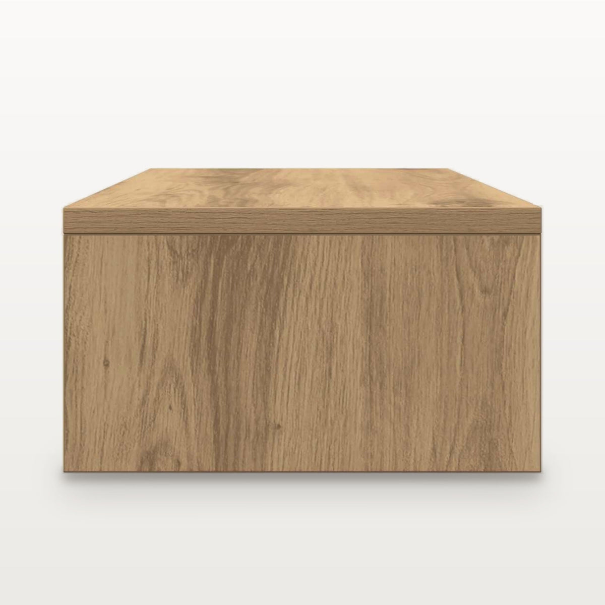 Support de moniteur avec 2 tiroirs chêne artisanal, 50 x 27 cm, hauteur 15 cm, 25 kg, vue 6