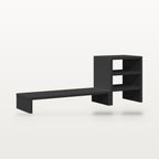 Support de moniteur avec organisateur de bureau noir, 80 x 20 cm, charge 25 kg, vue 6