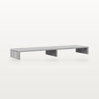 Support de moniteur double écran 100 x 27 cm Sonoma gris, hauteur 10 cm, charge 25 kg, vue 2