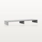Support de moniteur double écran 100 x 27 cm Sonoma gris, hauteur 10 cm, charge 25 kg, vue 6