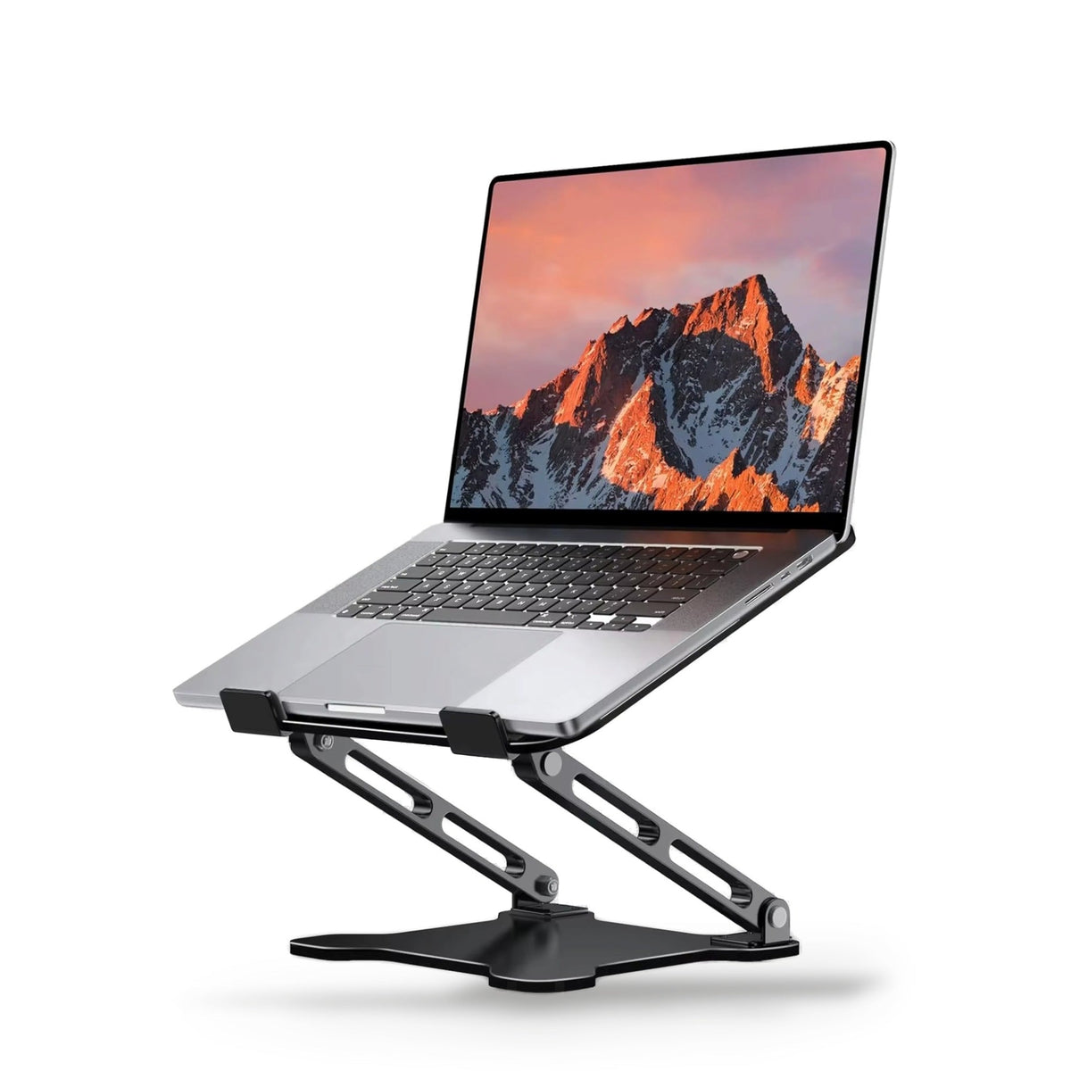 Support ordinateur portable pliable en aluminium, 10 à 15,6 pouces, 3 hauteurs